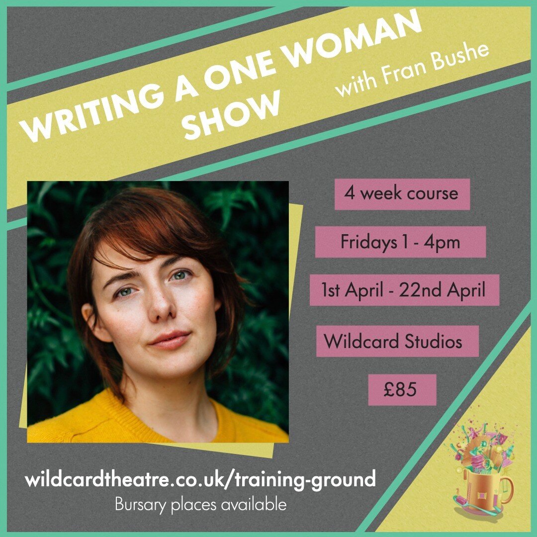 🌟 Next Week! 🌟
After yet another successful SELL-OUT run of Writing a One Woman Show with Fran Bushe, we&rsquo;re absolutely delighted to announce the next dates for this course. 
📆 4 x Fridays 
👉 1st, 8th, 15th, 22nd April 
⏰ 1 - 4pm 
🏢 Wildc